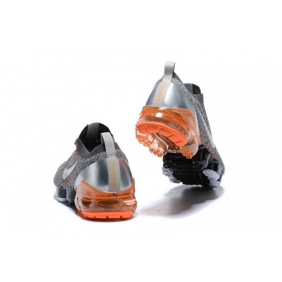 Air VaporMax Flyknit 3 Women/Men Sports Shoes Grey Orange AJ6900-024
