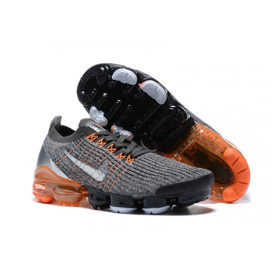 Air VaporMax Flyknit 3 Women/Men Sports Shoes Grey Orange AJ6900-024
