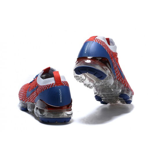 Air VaporMax Flyknit 3 Women/Men Sports Shoes Red Blue CW5585-100